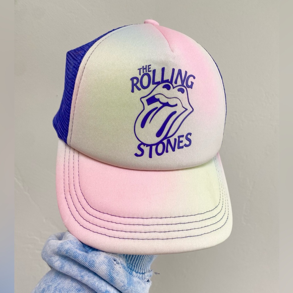 Zara Rolling Stones Pastel Trucker Hat